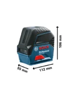 NIVEL LÁSER BASE ROTATIVA KIT RM1 + MALETIN GCL 2-15 BOSCH