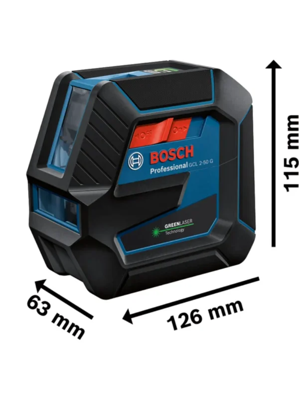 NIVEL LÁSER ALCANCE 50 MT LÍNEAS VERDES GCL 2-50 G BOSCH - Imagen 2