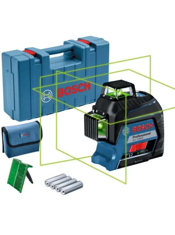 NIVEL LÁSER PROFESIONAL LÍNEAS VERDES GLL 3-80 G BOSCH - Imagen 3