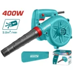 Soplador aspirador industrial TOTAL UTB4066 de 110V y 400W para limpieza y aspiración de polvo y residuos.