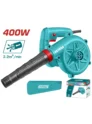 Soplador aspirador industrial TOTAL UTB4066 de 110V y 400W para limpieza y aspiración de polvo y residuos.