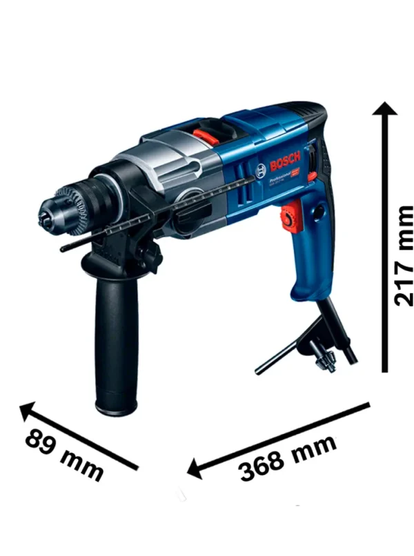 TALADRO PERCUTOR PROFESSIONAL 1/2" 800W GSB 20-2 RE BOSCH - Imagen 2