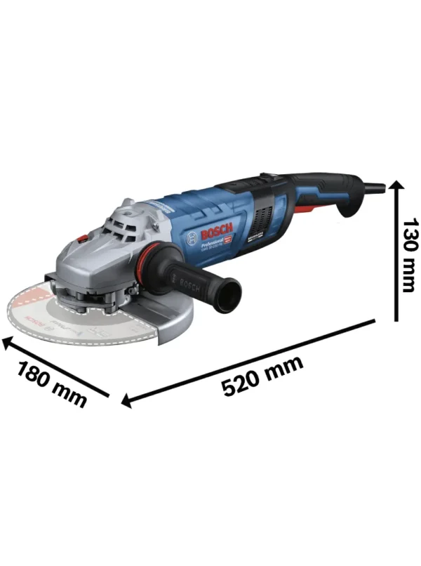 PULIDORA ANGULAR DE 9" 2800W GWS 30-230 PB BOSCH - Imagen 2