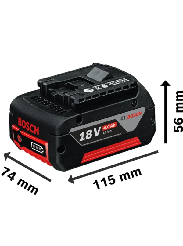 KIT DE PILAS RECARGABLES 18V + CARGADOR GAL1880CV BOSCH - Imagen 3