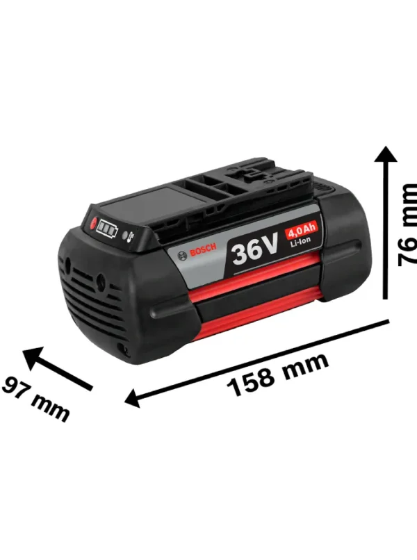 BATERÍA RECARGABLE DE LÍTIO DE 36V GBA 36V 4.0 AH BOSCH - Imagen 2