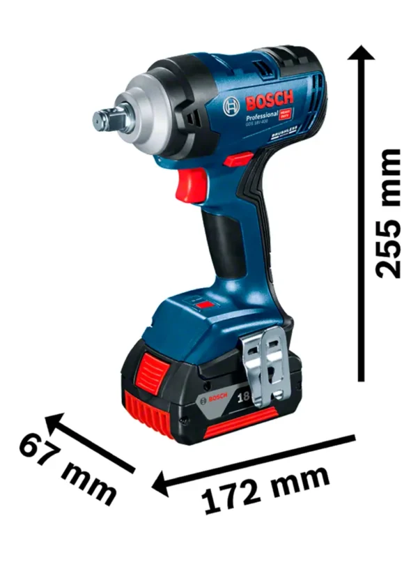 LLAVE DE IMPACTO INALAMBRICA 1/2" GDS 18V-400  BOSCH - Imagen 2