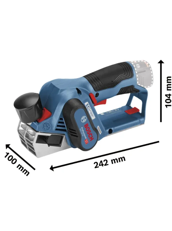 CEPILLO INALÁMBRICO SIN BATERÍA Y CARGADOR GHO 12V-20  BOSCH - Imagen 2