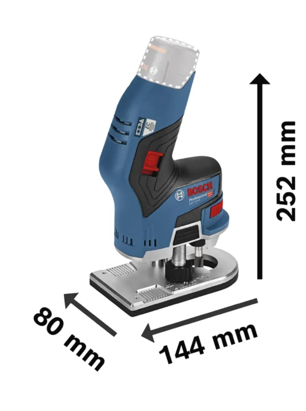 RUTEADORA INALÁMBRICA 12V BRUSHLESS GKF12V-8 BOSCH - Imagen 2
