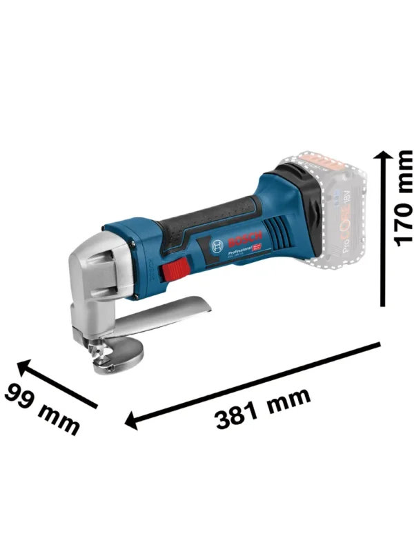 CIZALLA INALÁMBRICA PARA LÁMINA PROFESSIONAL GSC18V-16 BOSCH - Imagen 2