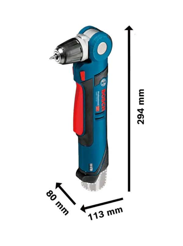 TALADRO ANGULAR INALÁMBRICO DE 12V GWB 12V-10 SB BOSCH - Imagen 2