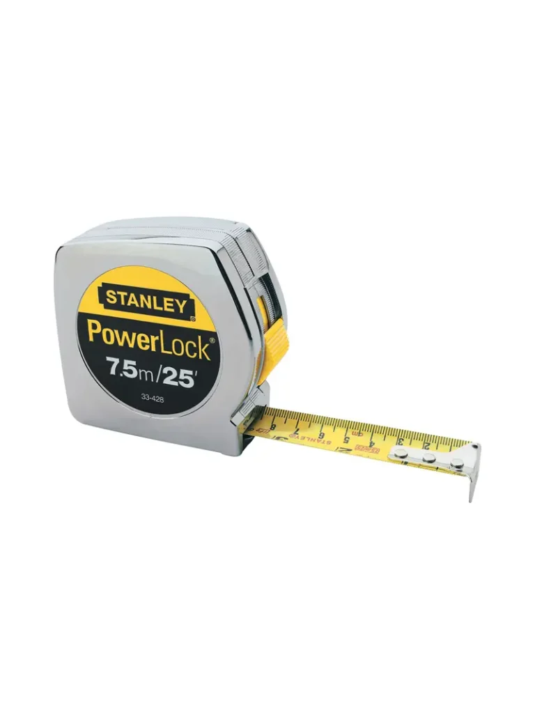 FLEXOMETRO CAJA CROMADA 1 X 8 METROS STANLEY 33-428