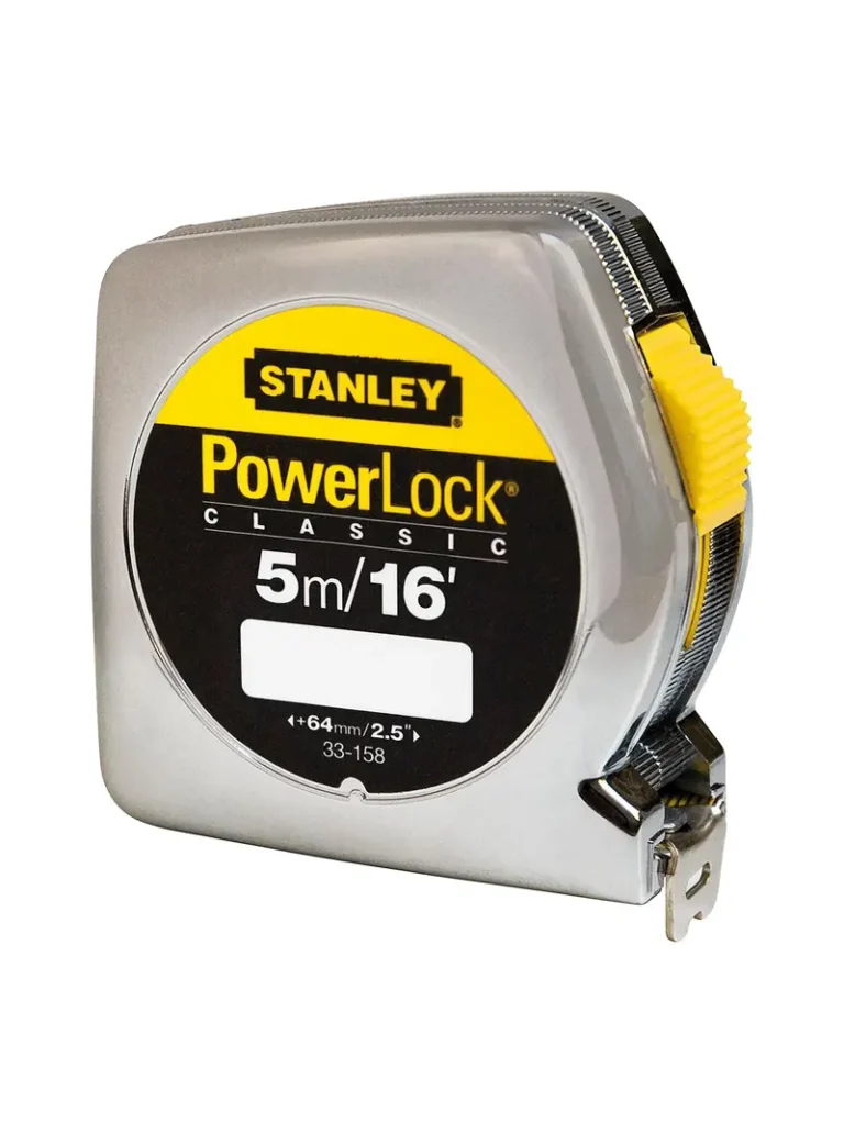 FLEXOMETRO CAJA CROMADA 5 METROS STANLEY 33-158