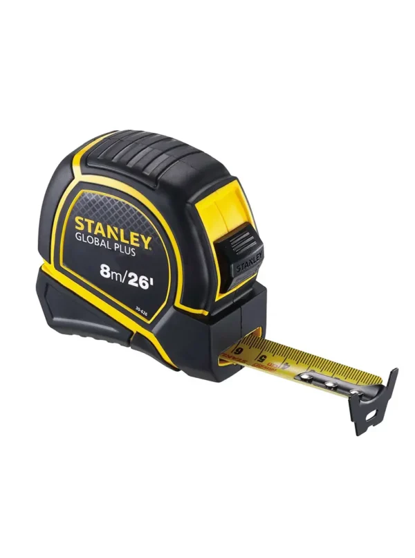 FLEXOMETRO CAJA PLASTICA GLOBAL 8 METROS STANLEY 30-626
