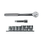 JUEGO DE COPAS 11 PIEZAS CUADRANTE 3/8 DE 10 A 19 MM STANLEY 86-218