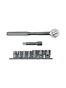 JUEGO DE COPAS 11 PIEZAS CUADRANTE 3/8 DE 10 A 19 MM STANLEY 86-218