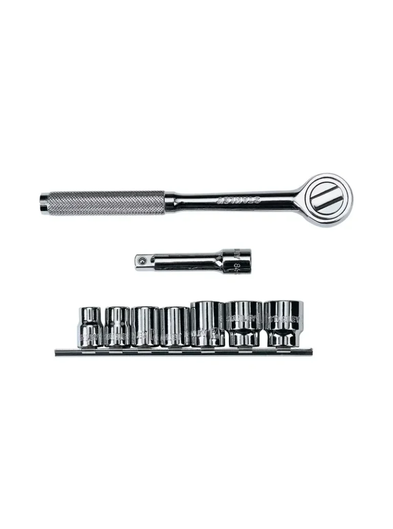 JUEGO DE COPAS 11 PIEZAS CUADRANTE 3/8 DE 10 A 19 MM STANLEY 86-218