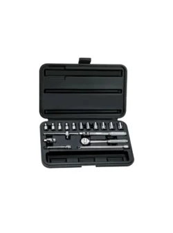 JUEGO DE COPAS 18 PIEZAS CUADRANTE 1/4 DE 4 A 13 MM STANLEY 86-117