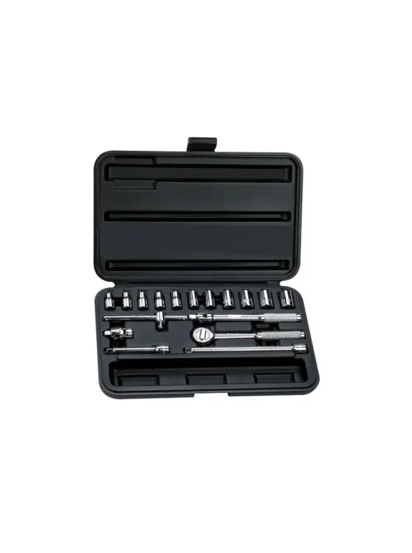 JUEGO DE COPAS 18 PIEZAS CUADRANTE 1/4 DE 4 A 13 MM STANLEY 86-117