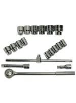 JUEGO DE COPAS 19 PIEZAS CUADRANTE 3/4 DE 22 AL 50 MM STANLEY 89-101