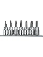 JUEGO DE COPAS TORX 7 PIEZAS CUADRANTE 3/8 DE T15 al T50 STANLEY 87-342