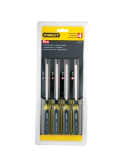 JUEGO DE DESTORNILLADORES 4 PIEZAS TORX T15 AL T30 STANLEY 69-173