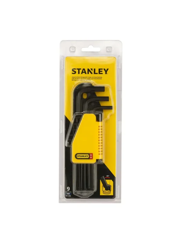 JUEGO DE LLAVES BRISTOL 9 PIEZAS TIPO BOLA 1.5 A 10 mm STANLEY 69-256
