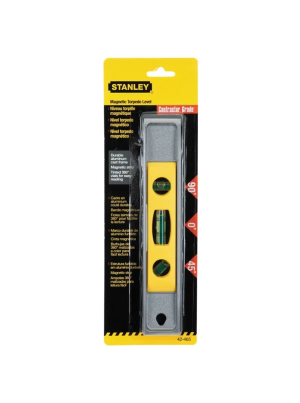 NIVEL TORPEDO ALUMINIO MAGNETICO 9 STANLEY 42-465