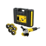 PULIDORA MINI 4.12 750 WATIOS + DISCOS CORTE 5 UNIDADES SG7115KD-B3A STANLEY