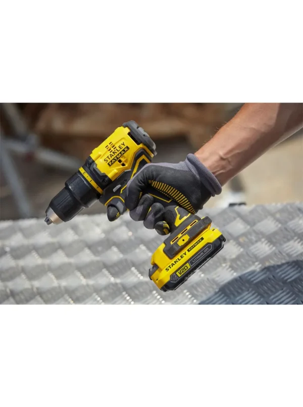 TALADRO INALÁMBRICO DE 20 VOLTIOS BRUSHLESS 12 CON 2 PILAS 1.5AMPERIOS SBD710C2K-B3 STANLEY