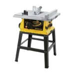 Sierra de banco Stanley SST2001-B3 con disco de 10 pulgadas para cortes precisos en madera y materiales derivados.