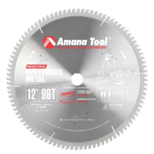 DISCO PARA SIERRA CIRCULAR DE TUNGSTENO PARA ALUMINIO 12 96 DIENTES x 1 512961 AMANA TOOL