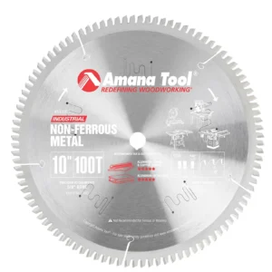 DISCO PARA SIERRA CIRCULAR DE TUNGSTENO PARA ALUMINIO DE 10 X 100 DIENTES 510101 AMANA TOOL