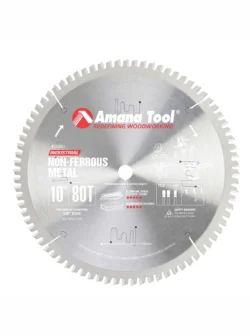 DISCO PARA SIERRA CIRCULAR DE TUNGSTENO PARA ALUMINIO DE 10 X 80 DIENTES 510801 AMANA TOOL