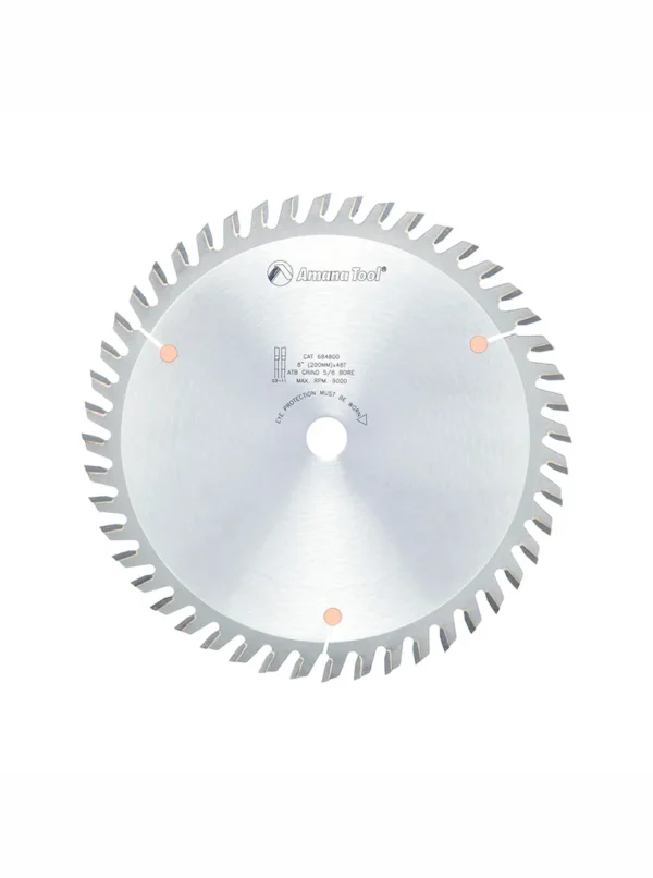 DISCO PARA SIERRA CIRCULAR DE TUNGSTENO PARA MADERA DE 8 X 48 DIENTES 684800 AMANA TOOL
