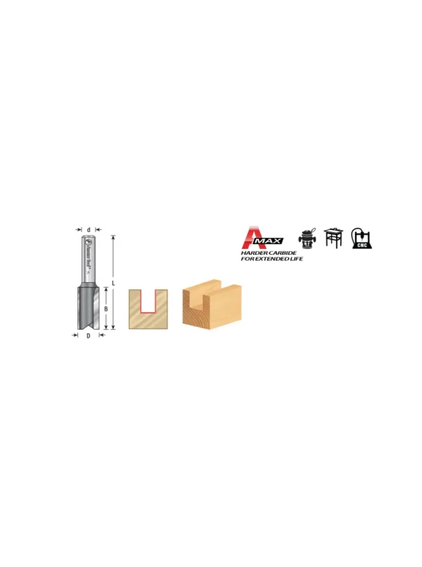 FRESA PARA ACANALAR DE 1/2 X 1 ESPIGO 1/4 45226 AMANA TOOL