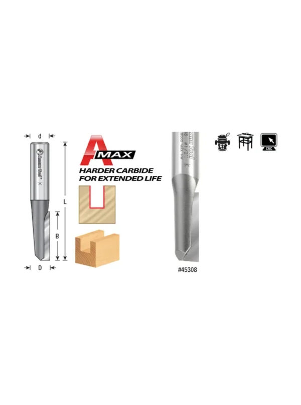 FRESA PARA ACANALAR DE 5/16 ESPIGO 1/2 45306 AMANA TOOL
