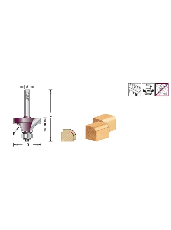 FRESA PARA BOCELAR DE 1/16 ESPIGO 1/4 MD260 AGE BY AMANA TOOL