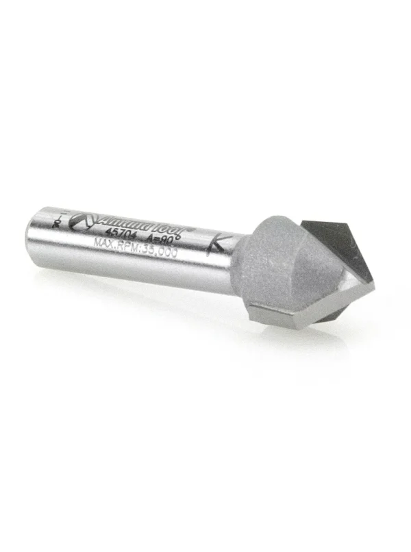 FRESA PARA CORTE EN V DE 90° 1/2 ESPIGO 1/4 45704 AMANA TOOL