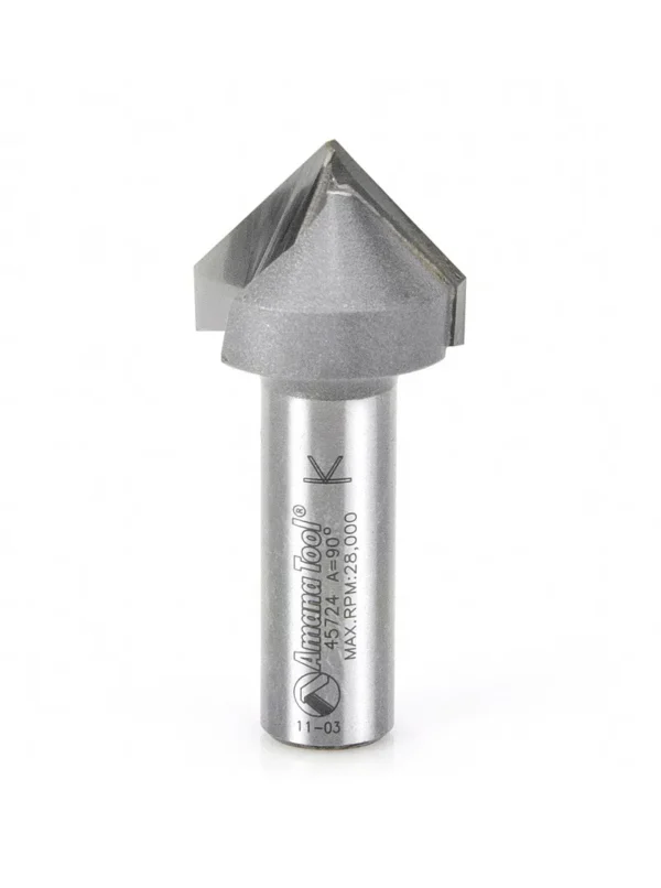 FRESA PARA CORTE EN V DE 90° 1 ESPIGO 1/2 45724 AMANA TOOL