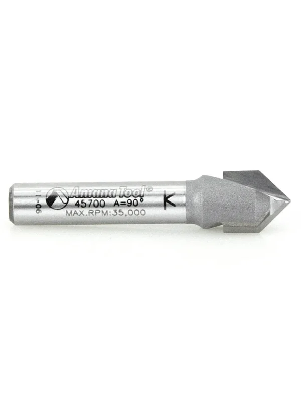 FRESA PARA CORTE EN V DE 90° 3/8 ESPIGO 1/4 45700 AMANA TOOL