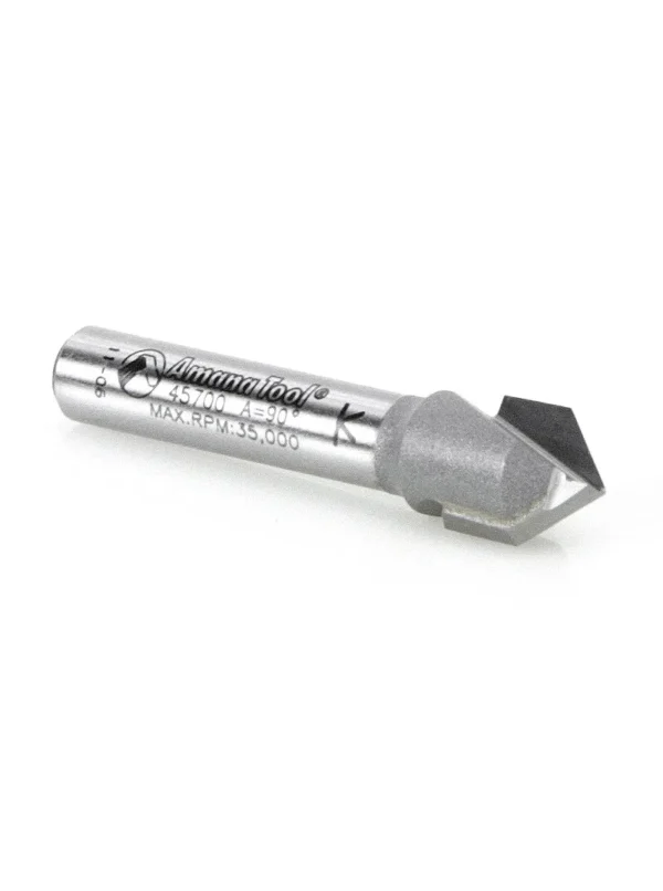 FRESA PARA CORTE EN V DE 90° 3/8 ESPIGO 1/4 45700 AMANA TOOL