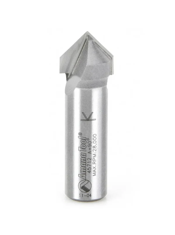 FRESA PARA CORTE EN V DE 90° 5/8 ESPIGO 1/2 45712 AMANA TOOL