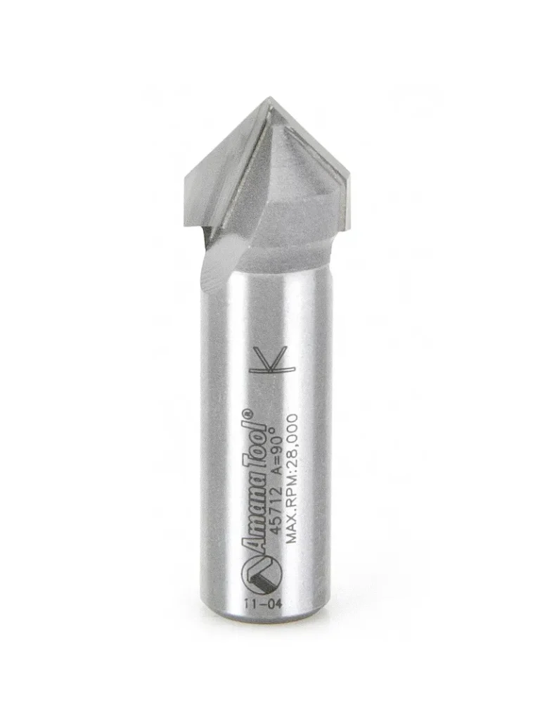 FRESA PARA CORTE EN V DE 90° 5/8 ESPIGO 1/2 45712 AMANA TOOL