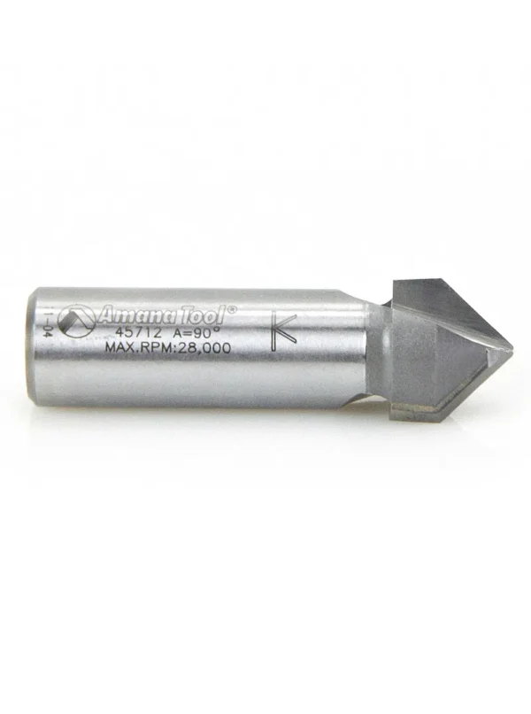 FRESA PARA CORTE EN V DE 90° 5/8 ESPIGO 1/2 45712 AMANA TOOL