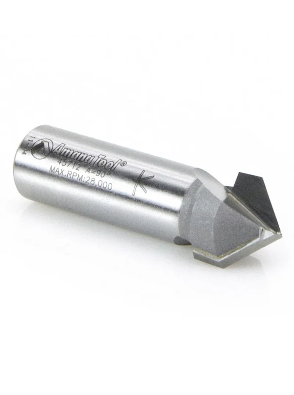 FRESA PARA CORTE EN V DE 90° 5/8 ESPIGO 1/2 45712 AMANA TOOL