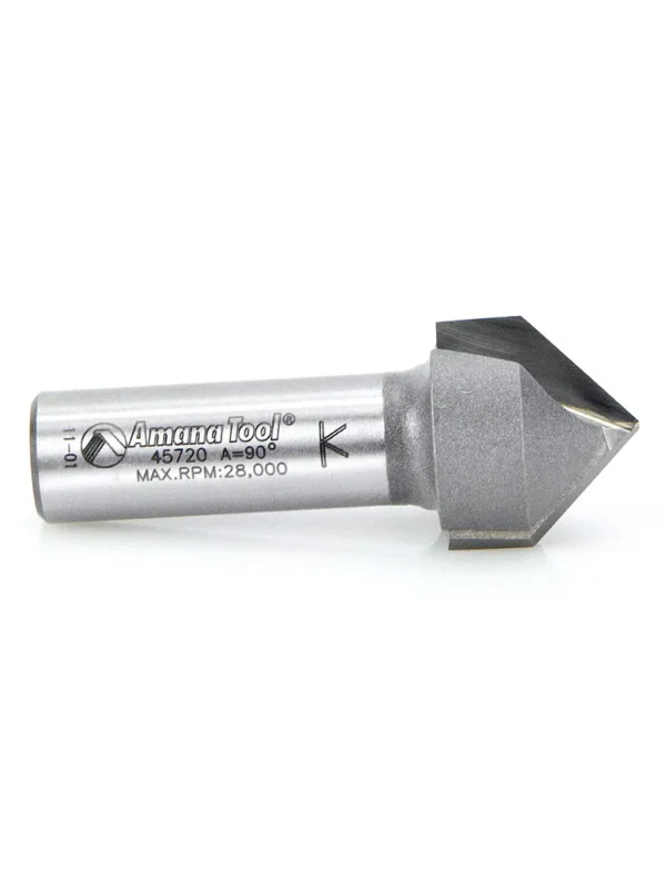 FRESA PARA CORTE EN V DE 90° 7/8 ESPIGO 1/2 45720 AMANA TOOL