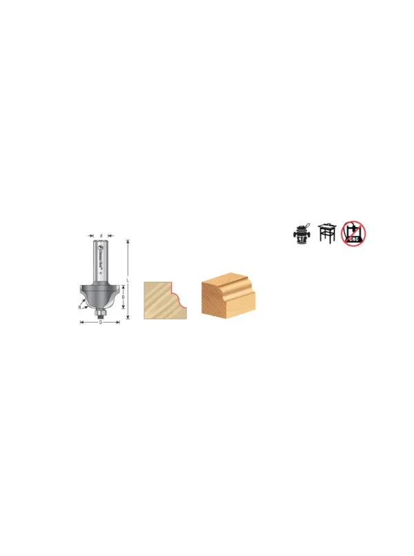 FRESA PARA RELIMPIAR DE 15° ESPIGO 1/4 47200 AMANA TOOL