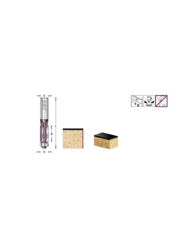 FRESA PARA RELIMPIAR DE 3 CUCHILLAS 1/2 X 1 ESPIGO 1/2 MD217 AGE BY AMANA TOOL