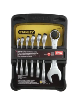 JUEGO DE LLAVES COMBINADAS 7 PIEZAS CORTA 10 AL 18 MM STANLEY 90-651