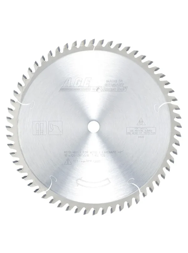 SIERRA CIRCULAR DE TUNGSTENO PARA MADECOR 10 X 5/8 X 60 DIENTES MD10-601 AGE BY AMANA TOOL